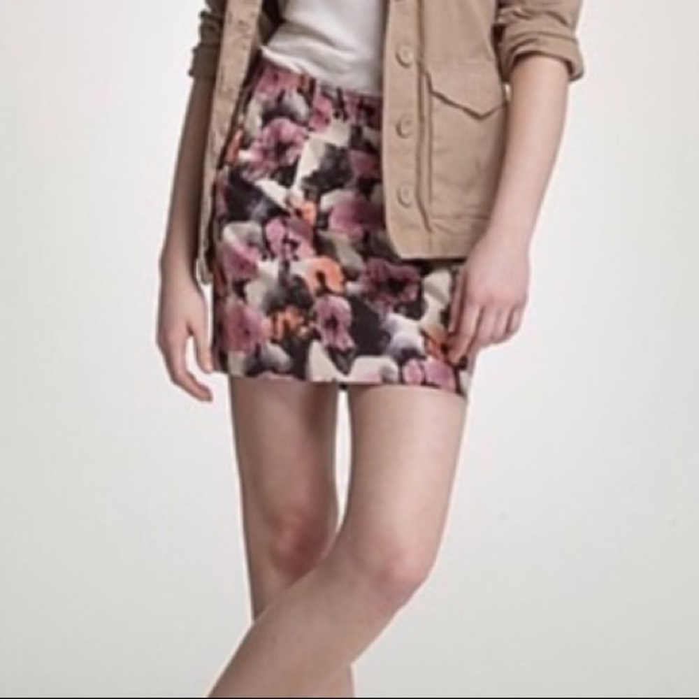 J CREW #23003 Watercolor Potpourri Mini Skirt